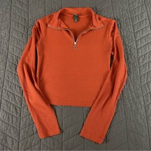 Wild Fable Waffle Knit Half Zip Top